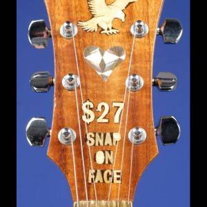 Dollar Sign Guitar - Head Front