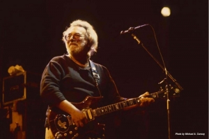 Jerry Garcia playing Doug Irwin's Tiger guitar