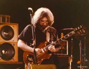 Jerry Garcia playing Doug Irwin's Tiger guitar