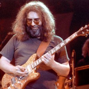 Jerry Garcia playing Doug Irwin's Wolf guitar