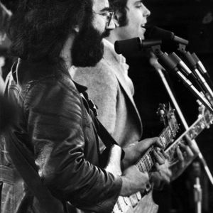 Jerry Garcia playing Doug Irwin's Wolf guitar