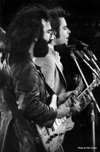 Jerry Garcia playing Doug Irwin's Wolf guitar