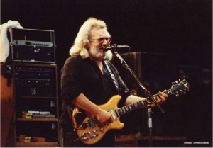 Jerry Garcia playing Doug Irwin's Wolf guitar
