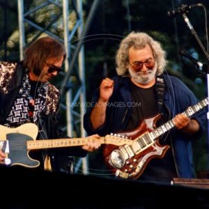 Jerry Garcia playing Doug Irwin's Rosebud Guitar 1