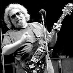 Jerry Garcia playing Doug Irwin's Tiger Guitar 4