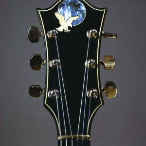 Rosebud Guitar Head Stock with Eagle - Photo: Herb Greene