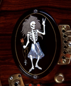 Rosebud Guitar Skeleton Plate - Photo: Herb Greene