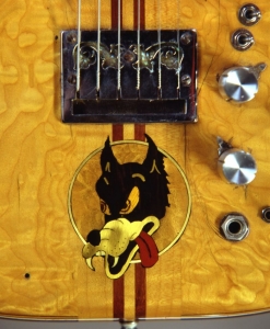 Wolf Guitar Inlay - Photo: Herb Greene