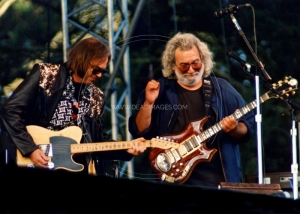 Jerry Garcia playing Doug Irwin's Rosebud Guitar 1