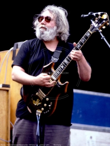 Jerry Garcia playing Doug Irwin's Tiger Guitar 3