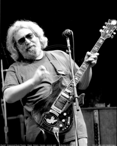 Jerry Garcia playing Doug Irwin's Tiger Guitar 4