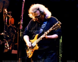 Jerry Garcia playing Doug Irwin's Wolf Guitar 1